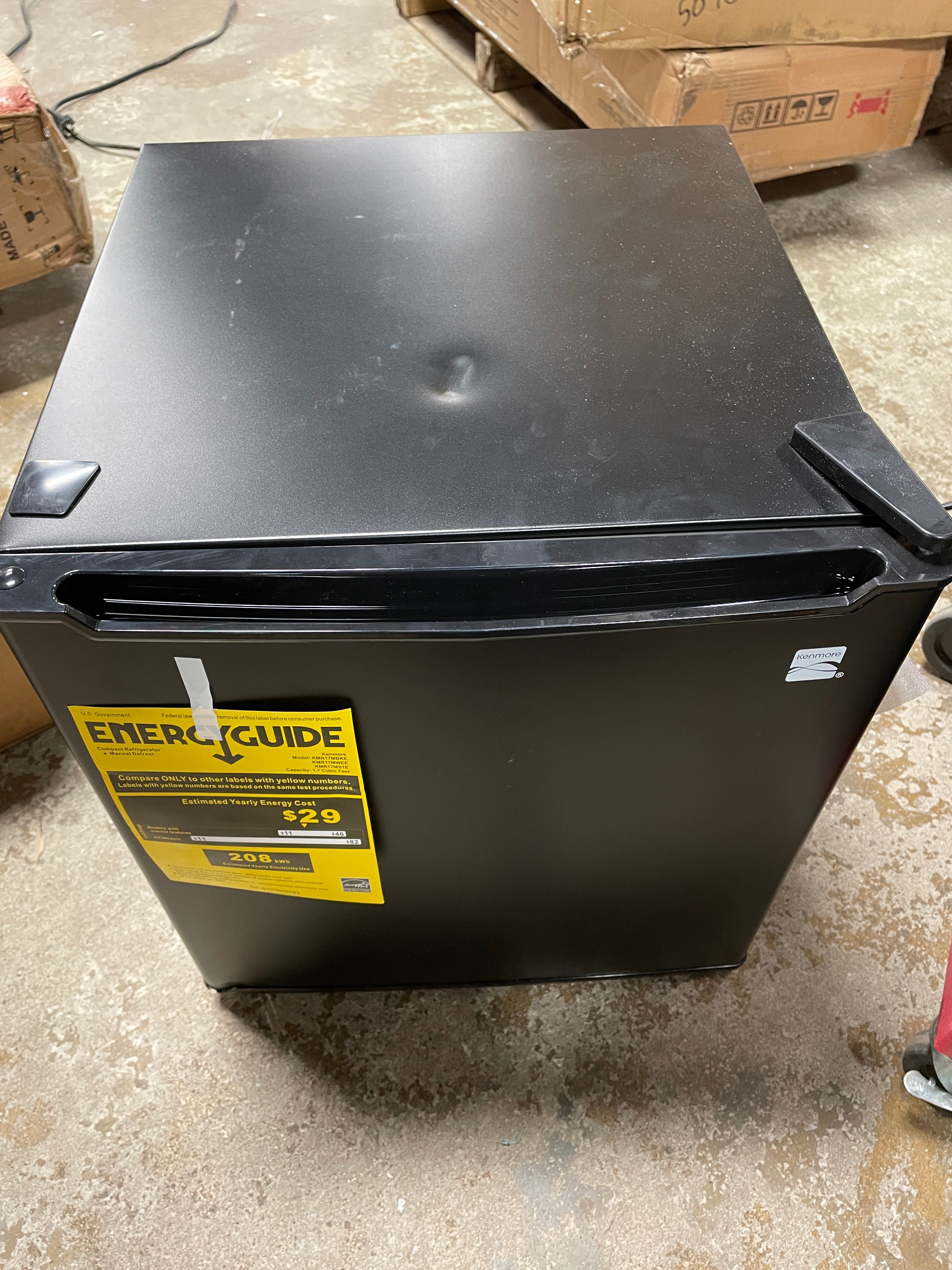1.7 cu-ft Refrigerator - Black