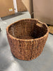 Woven Banana Bark Floor Basket