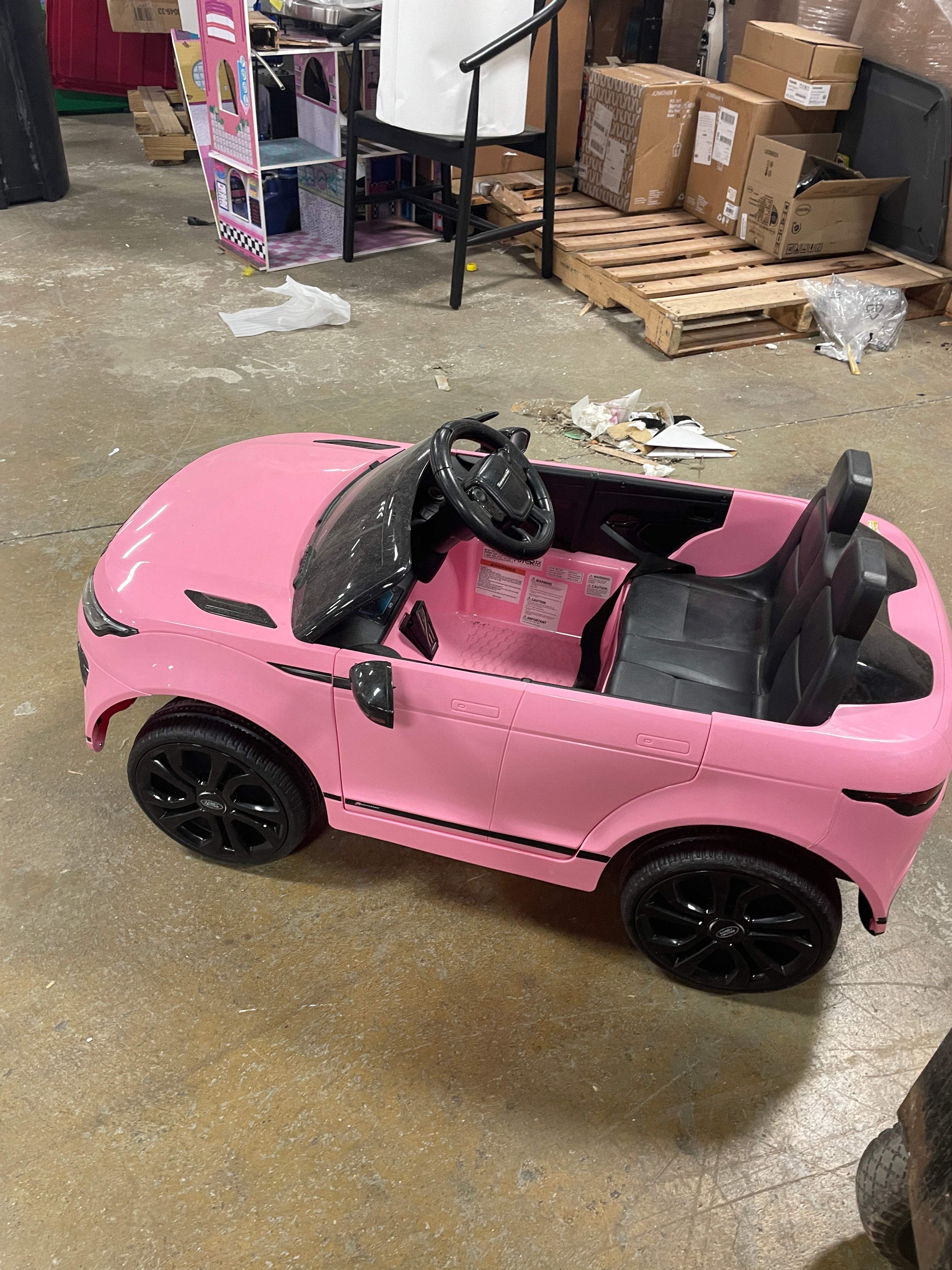 12V Range Rover Evoque Powered Ride-On Car - Pink