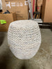 Barrel Wicker Side Table