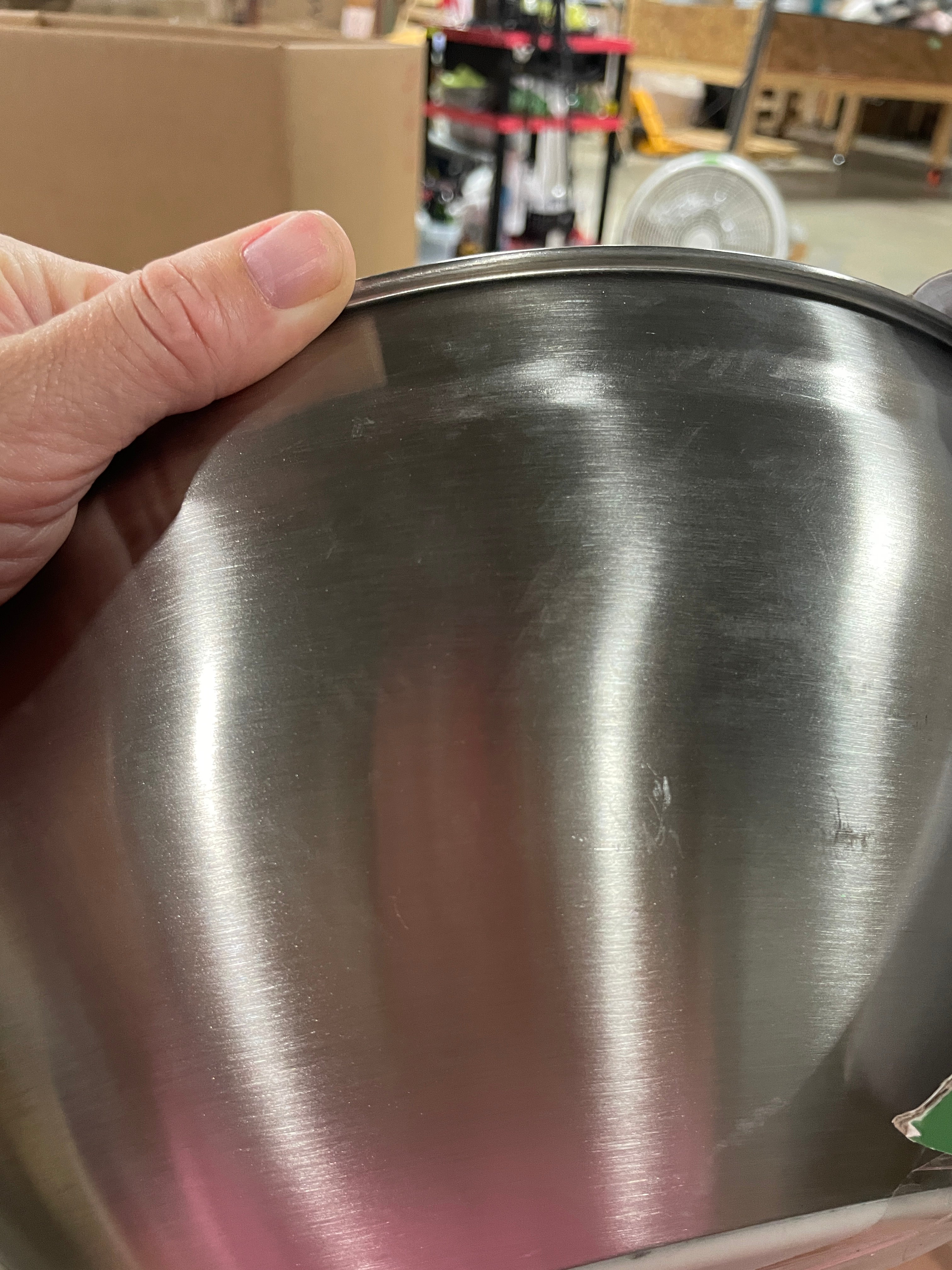 5pc Stainless Steel Non-Slip Mixing Bowls (no lids) Silver