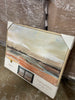 (Set of 2)  Faded Landscape Framed Wall Canvases Natural - Polystyrene Frame, Blockprint Art