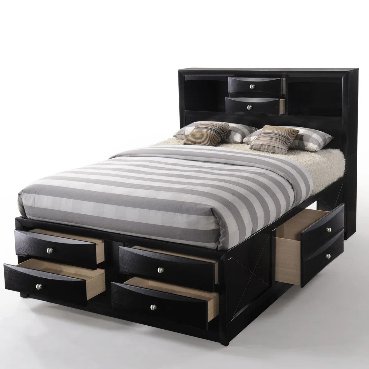 Crowson Storage Platform Bed - Queen - 3 BOXES