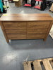 6 Drawer Dresser, Wood Chest of Drawers, Wide Storage Dresser with Sturdy Frame, Closet Organizer for Living Room Closets, Hallway, Rustic Brown