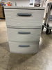3 Drawer Storage Cabinet Gray