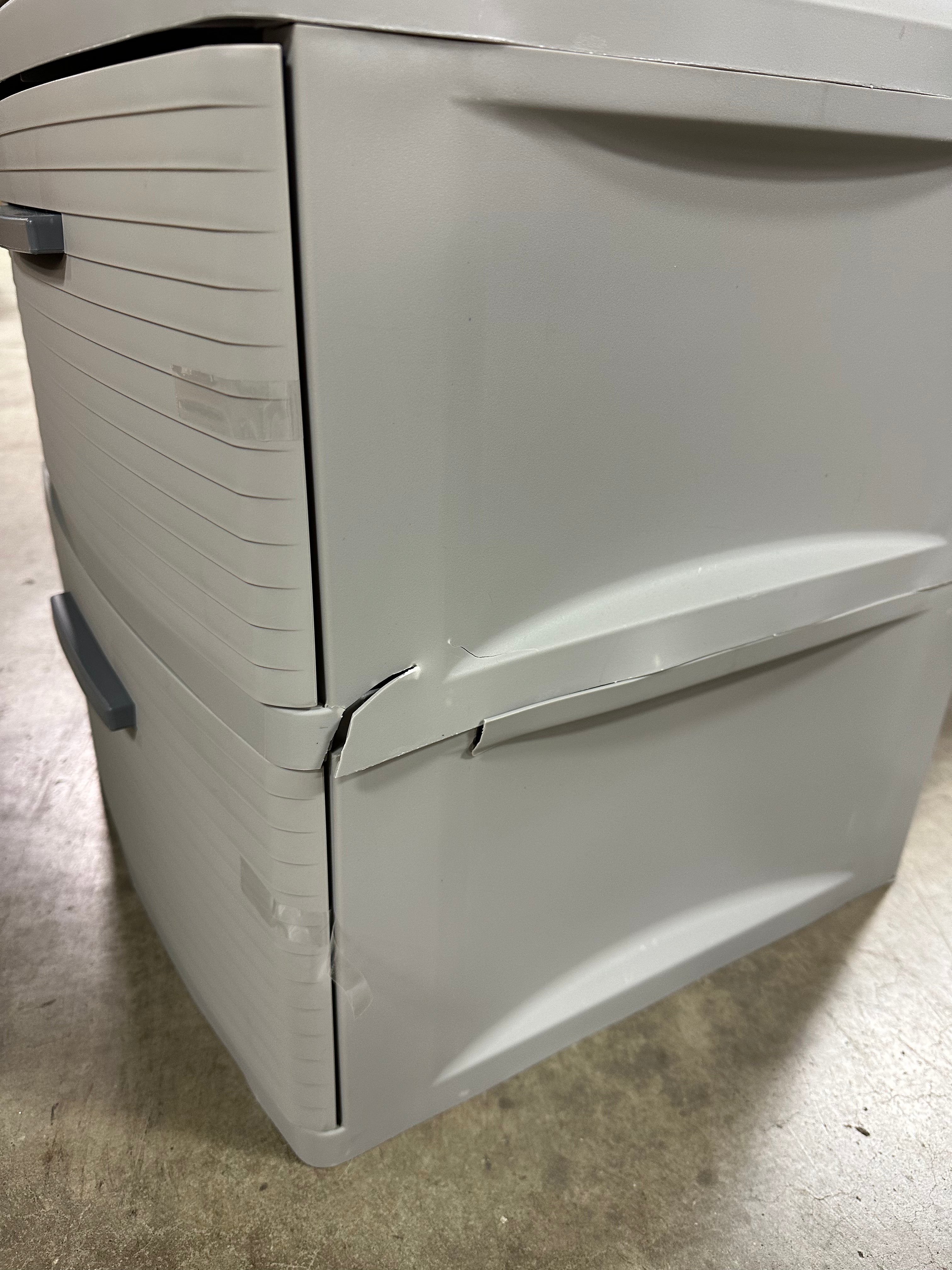 3 Drawer Storage Cabinet Gray