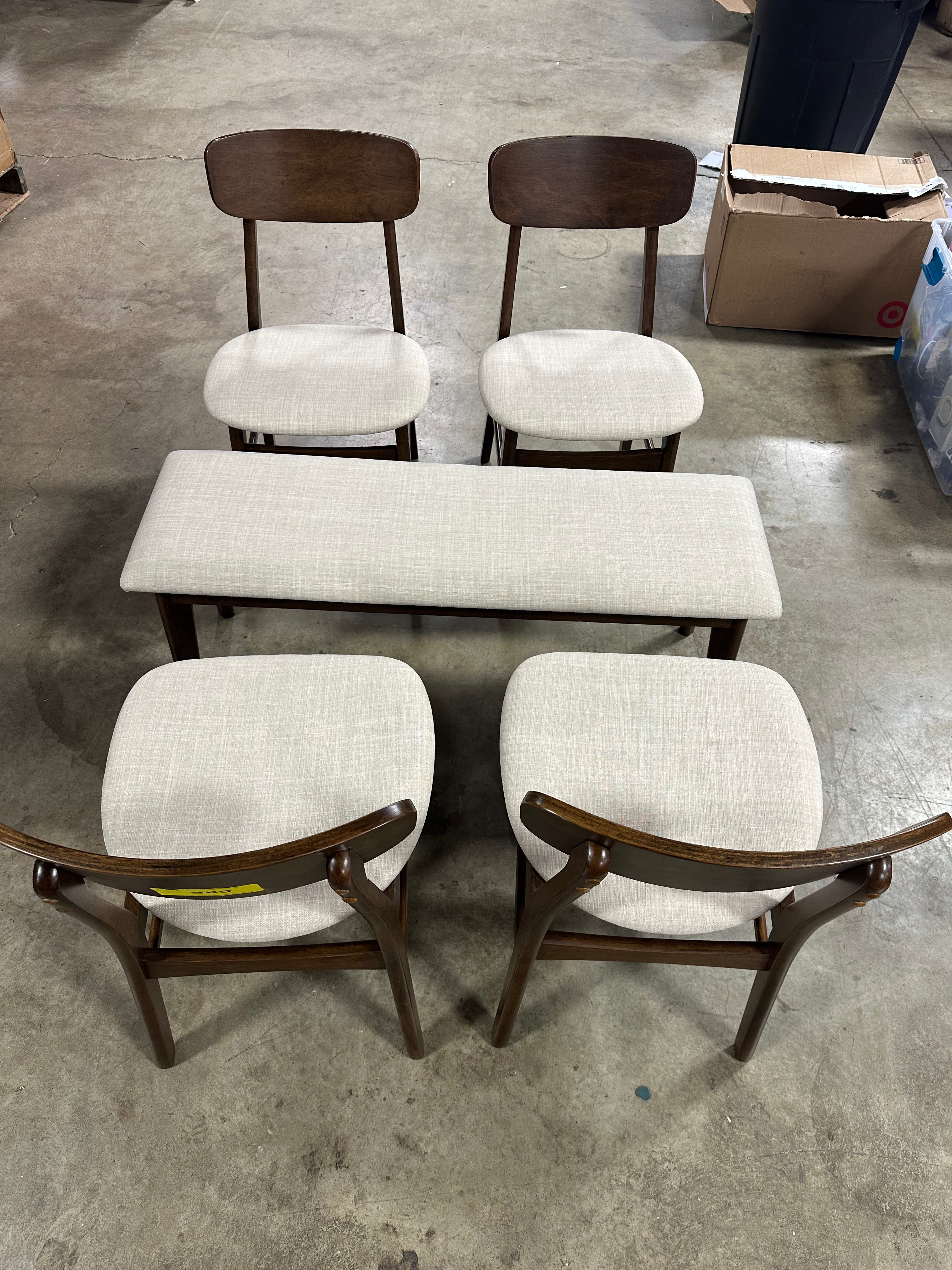 5-Piece Dining Chair/Bench Set