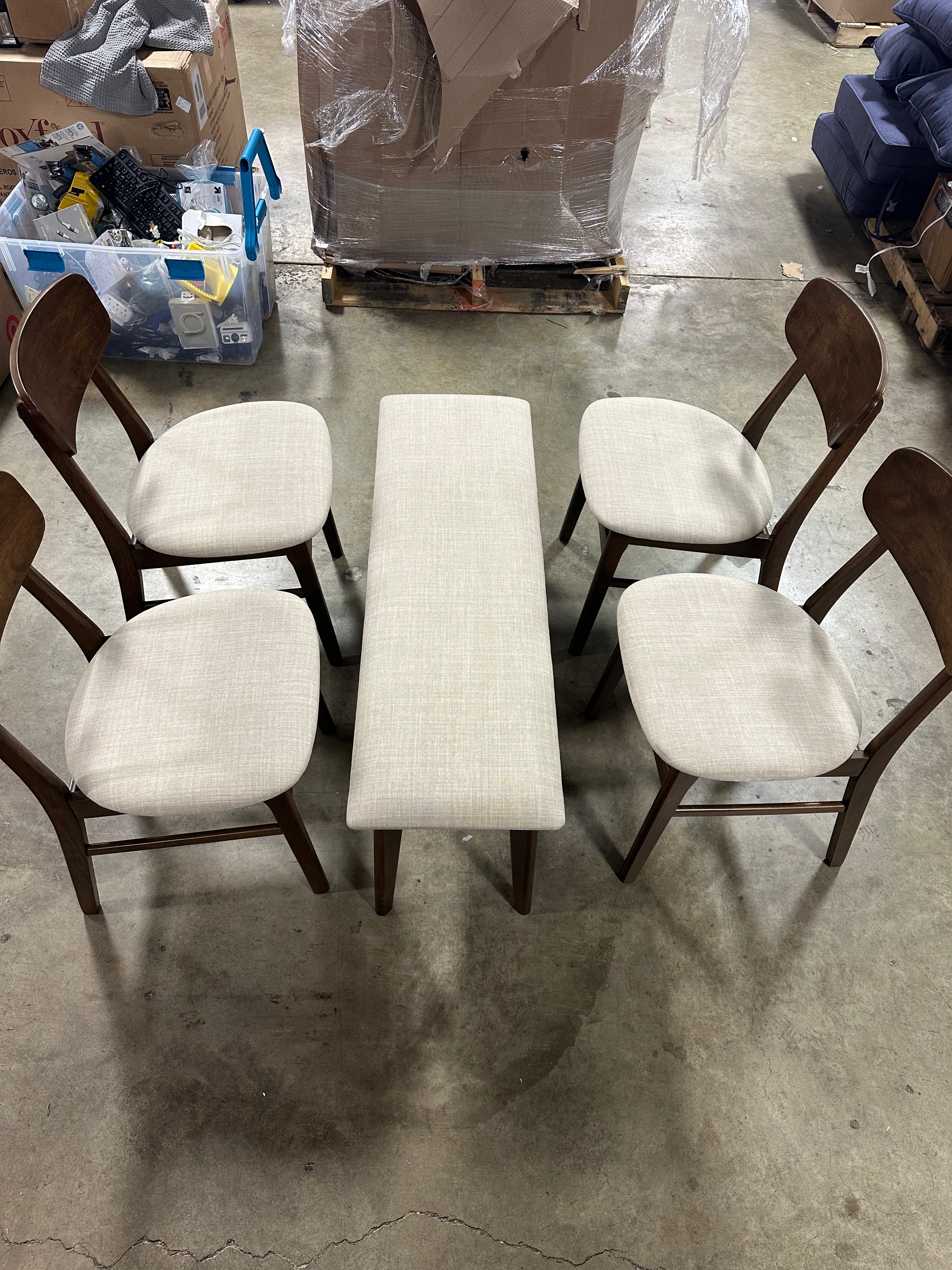 5-Piece Dining Chair/Bench Set