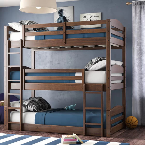 Cvyatko Twin over Twin Triple Bunk Bed 2-BOXES