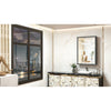 Cyrille Recessed & Surface Framed 1 Door Medicine Cabinet with Mirror and Shelves