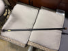 Walnut Wood Cap Curtain Rod -  Black SHOWROOM ITEM