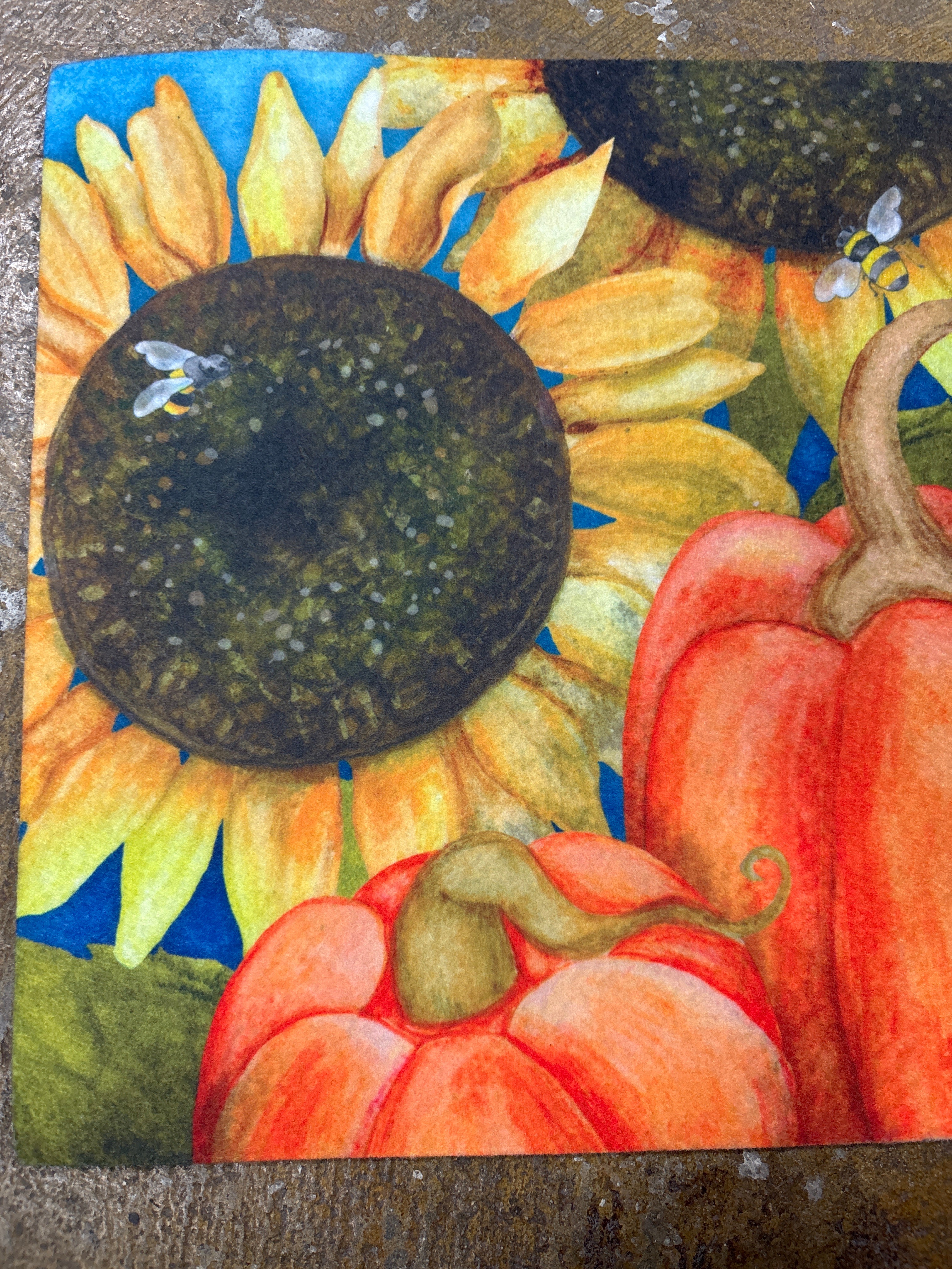22" x 10" Evergreen Pumpkin Sassafras Switch Puzzle Mat SHOWROOM ITEM