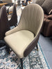 SET OF 8 Icaro Dining Side Chair Beige SHOWROOM ITEM