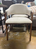 (Set of 2) Ingleside Open Back Upholstered Wood Frame Dining Chair - Dark Grey SHOWROOM ITEM