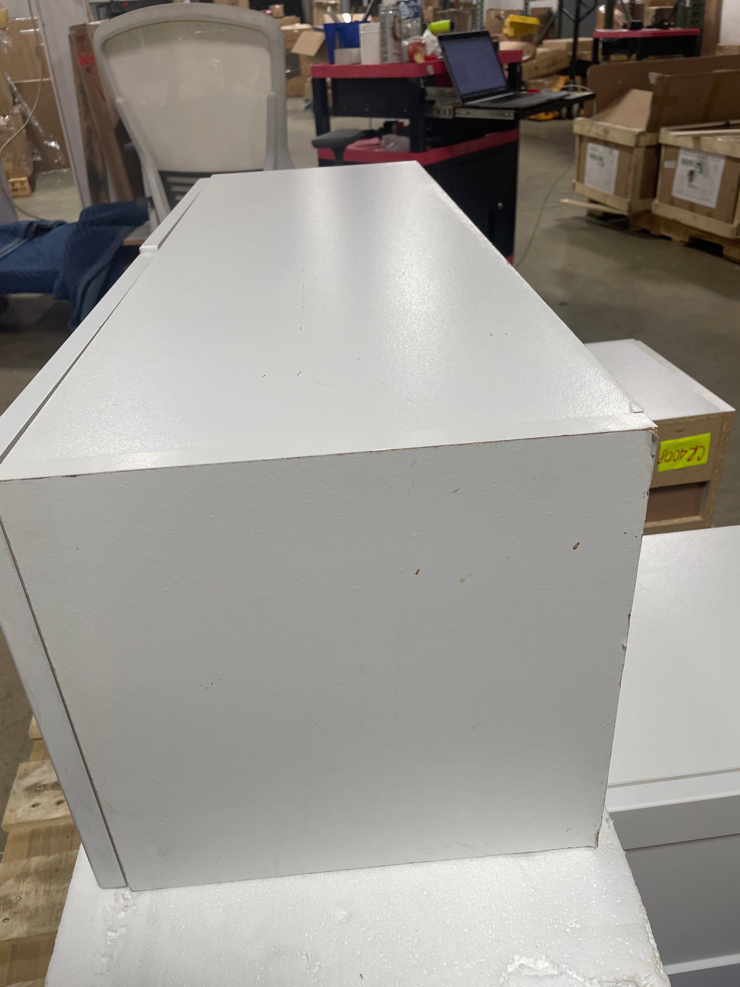 Designer Series Melvern Assembled Wall Bridge Kitchen Cabinet in White