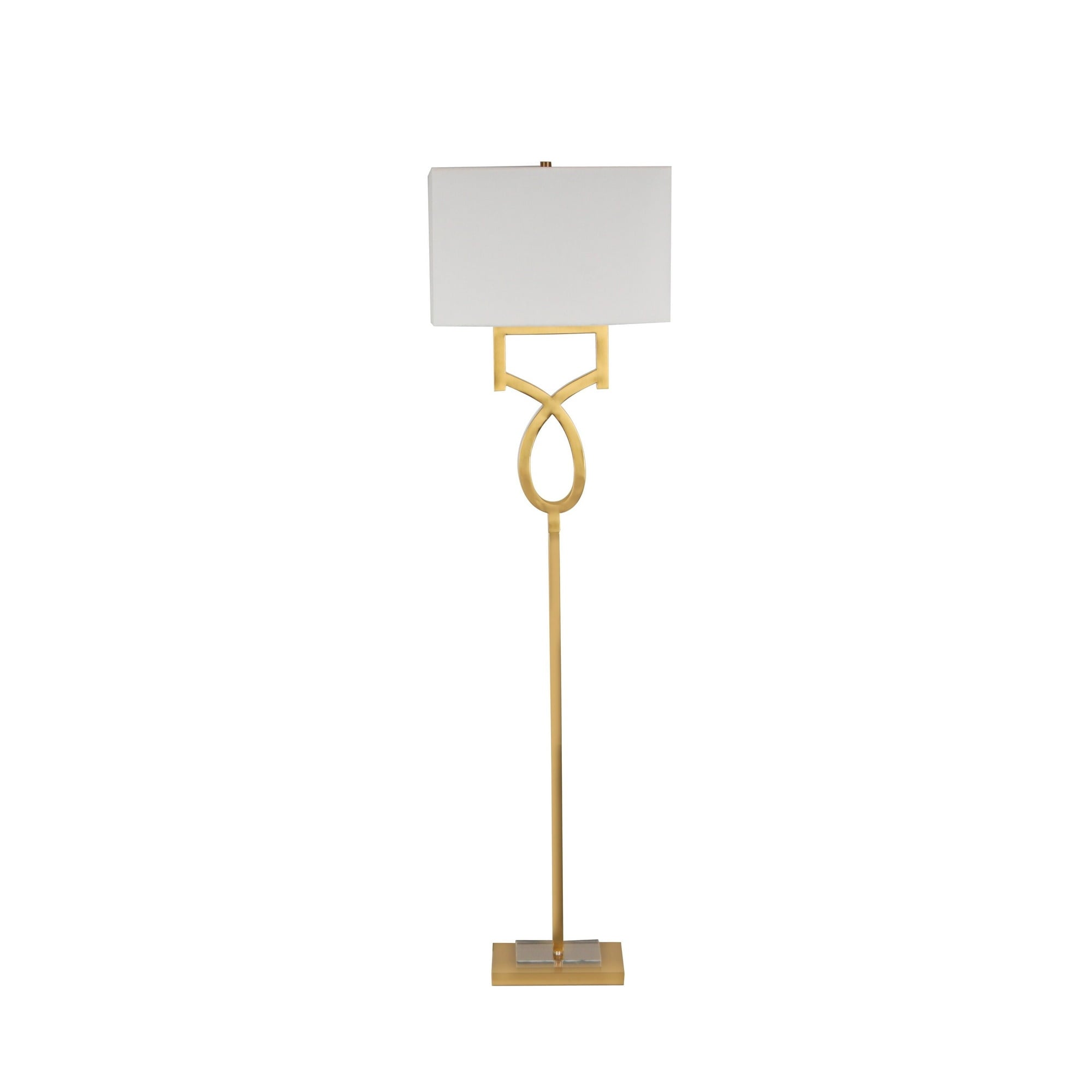 Westan Modern Glam Gold Metal Floor Lamp