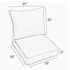Mozaic Company Sunbrella Deep Seating Pillow and Cushion Set