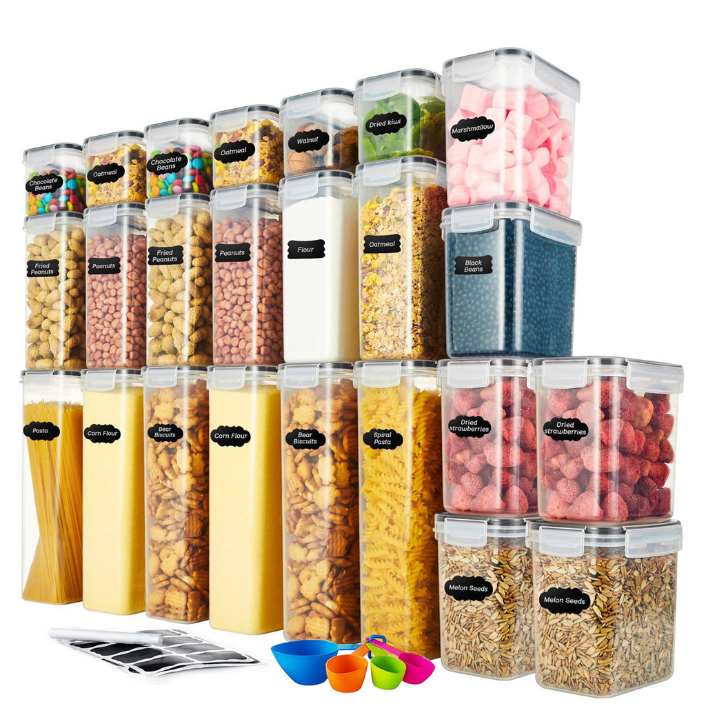 Sealead Containers Daleah Stackable Airtight Sealed food storage containers -24 pieces ...