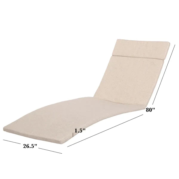 Outdoor 1.5'' Chaise Lounge Cushion