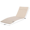 Outdoor 1.5'' Chaise Lounge Cushion