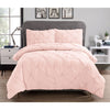 Full/Queen Comforter + 2 Standard Shams Blush Dasean Comforter Set