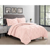 Full/Queen Comforter + 2 Standard Shams Blush Dasean Comforter Set