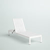 David Outdoor Metal Chaise Lounge