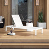 David Outdoor Metal Chaise Lounge