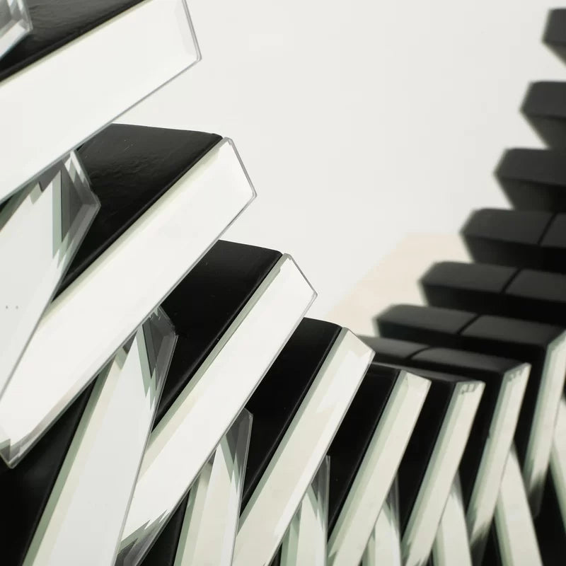 Daxia Round Wood Wall Mirror