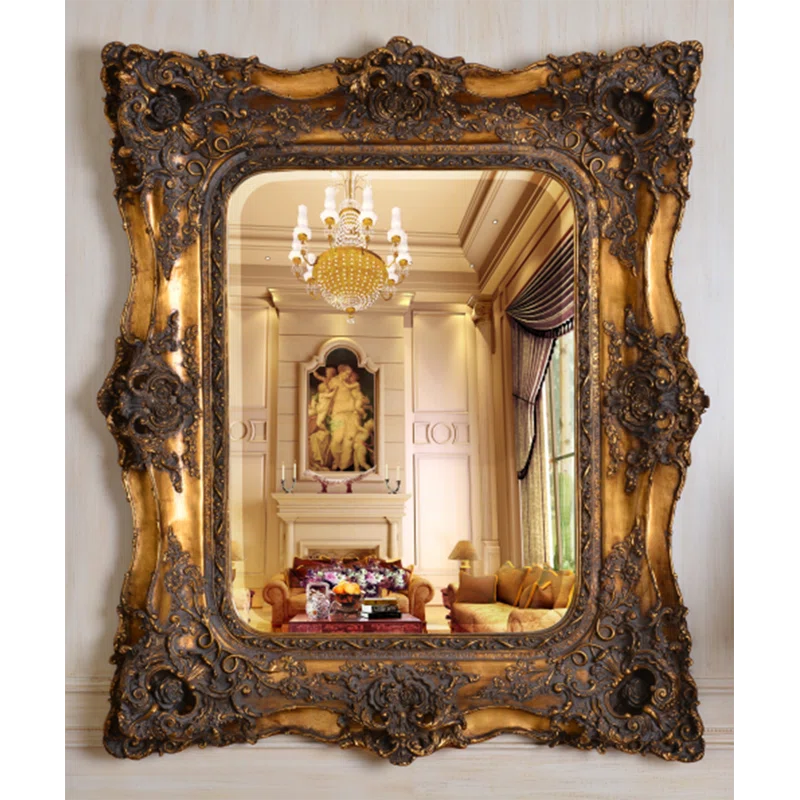 Dayla mixed material Flat Mirror