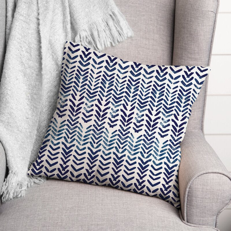 Blue Deberah Indoor/Outdoor Throw Pillow (Set of 2)