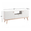 White/Natural Diethmar Media Console