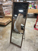 Wood Ladder Standing Mirror Brown