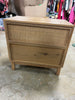 Wood & Cane Transitional Nightstand