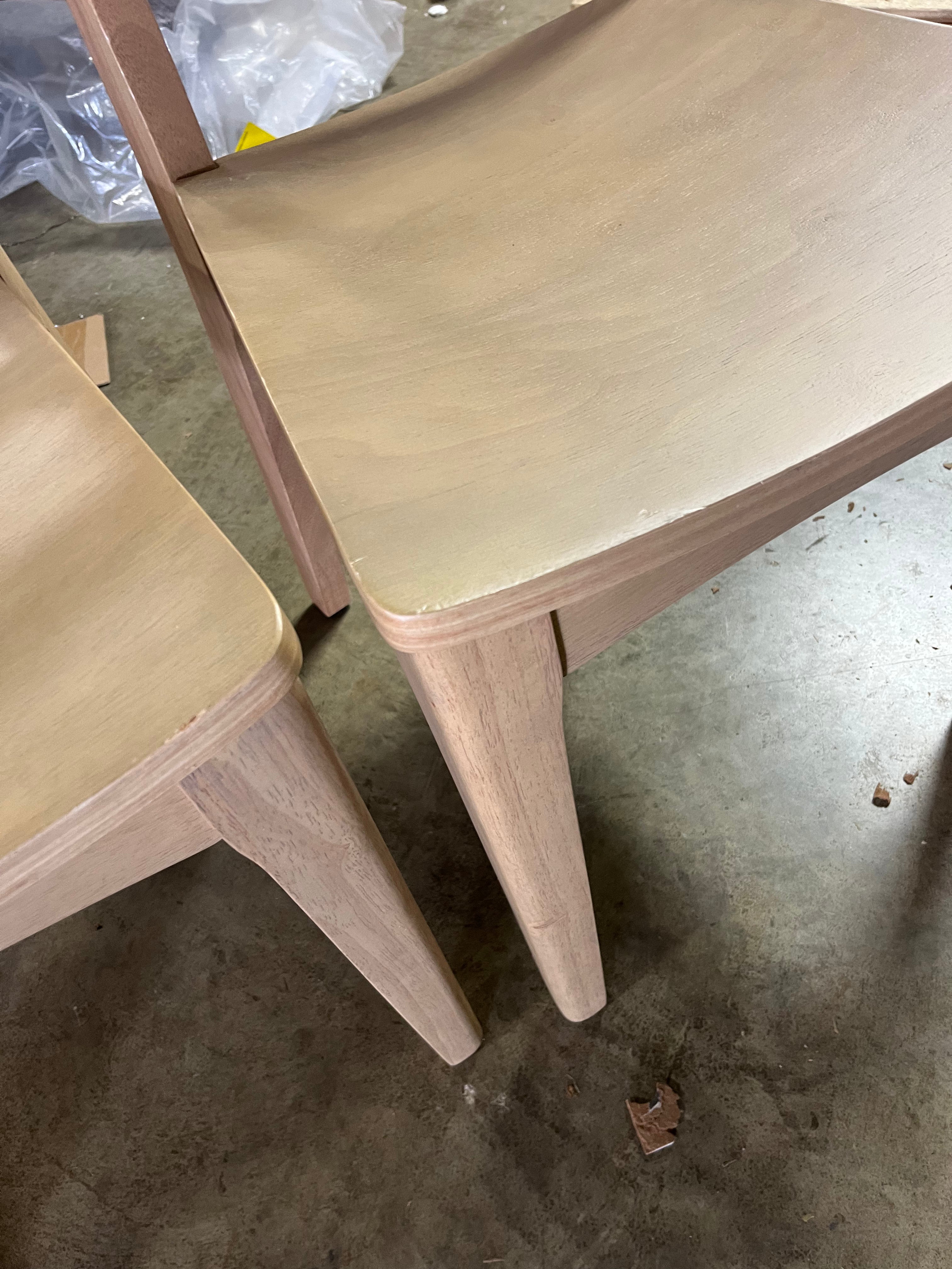 4pk Wood Ladder Back Dining Chair Set