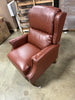 Yanik Vegan Leather Manual Recliner with Nailheads Wingback