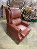 Yanik Vegan Leather Manual Recliner with Nailheads Wingback