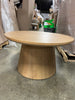 Wooden Round Pedestal Coffee Table