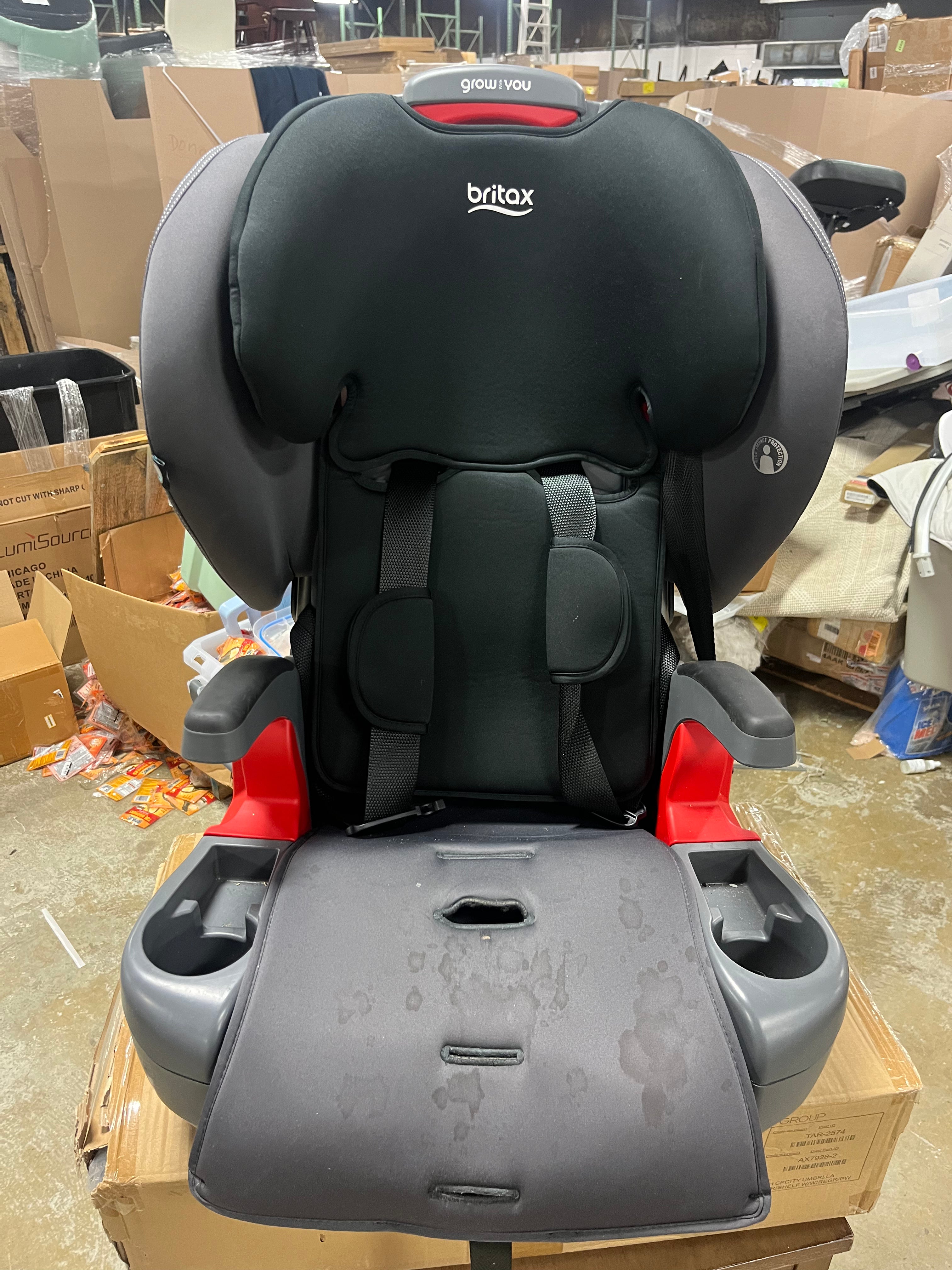Grow with You Harness-2-Booster Car Seat, 2-in-1 High Back Booster, Quick-Adjust 5-Point Harness, Mod Black