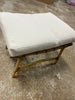 2pc Sculptured Statement Patio Conversation Set Chair & Ottoman
