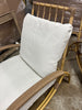 2pc Sculptured Statement Patio Conversation Set Chair & Ottoman