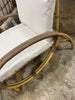 2pc Sculptured Statement Patio Conversation Set Chair & Ottoman