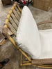 2pc Sculptured Statement Patio Conversation Set Chair & Ottoman
