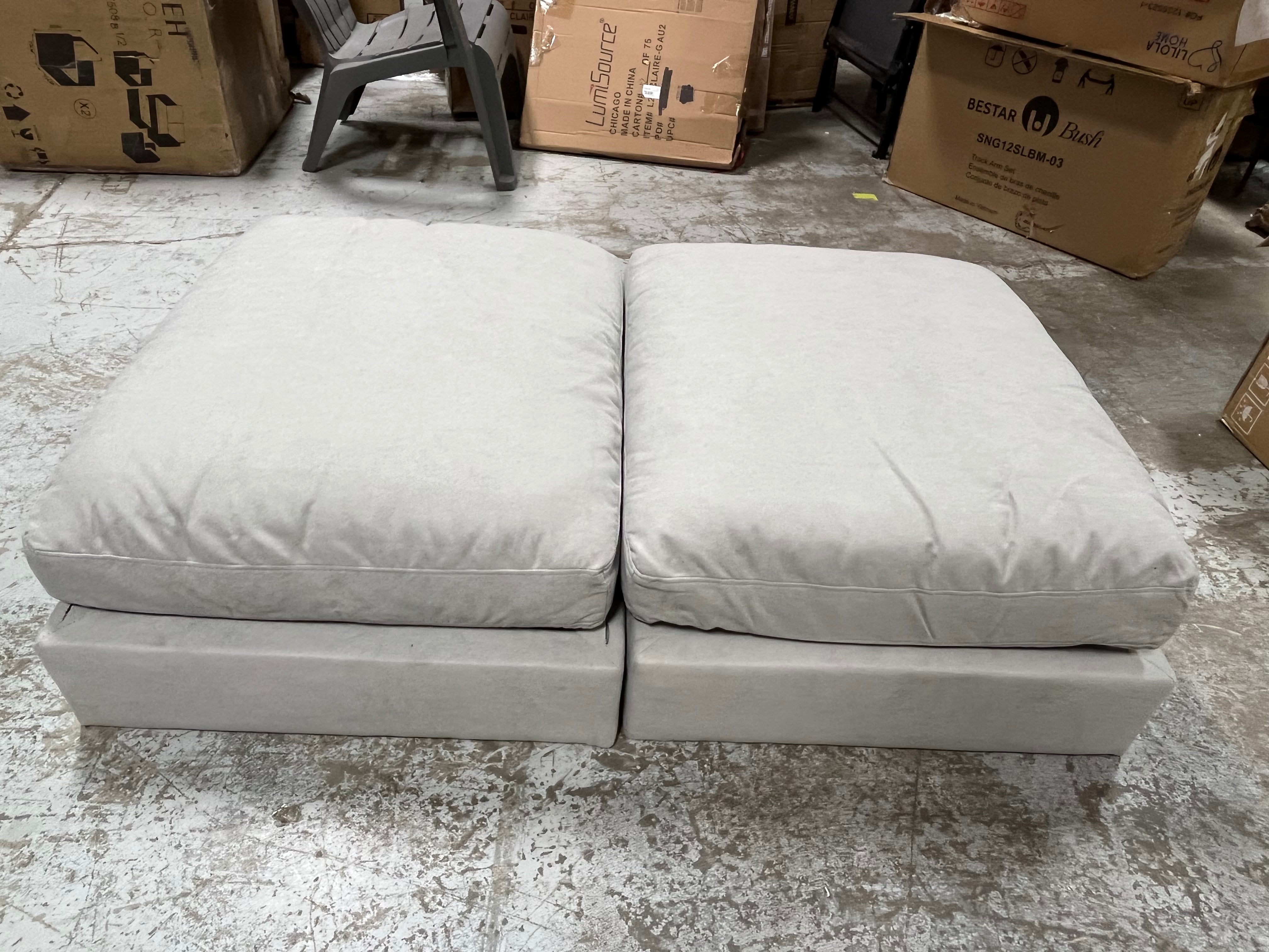 Odd ottoman pieces x2