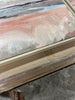 (Set of 2) Faded Landscape Framed Wall Canvases Natural: Polystyrene Frame, Blockprint Art