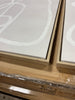 (Set of 2) Line Drawing Wall Canvases Gray/White