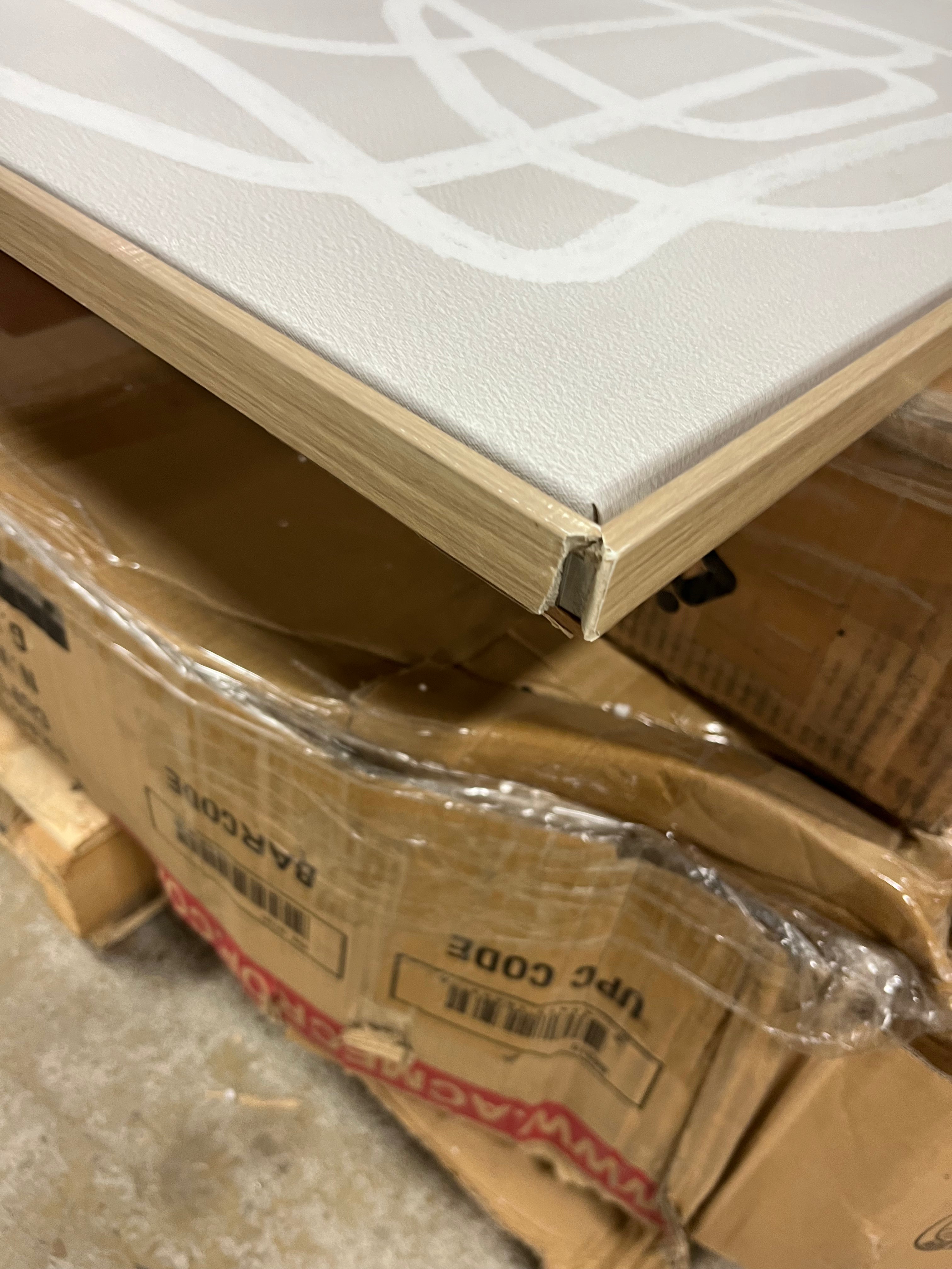 (Set of 2) Line Drawing Wall Canvases Gray/White