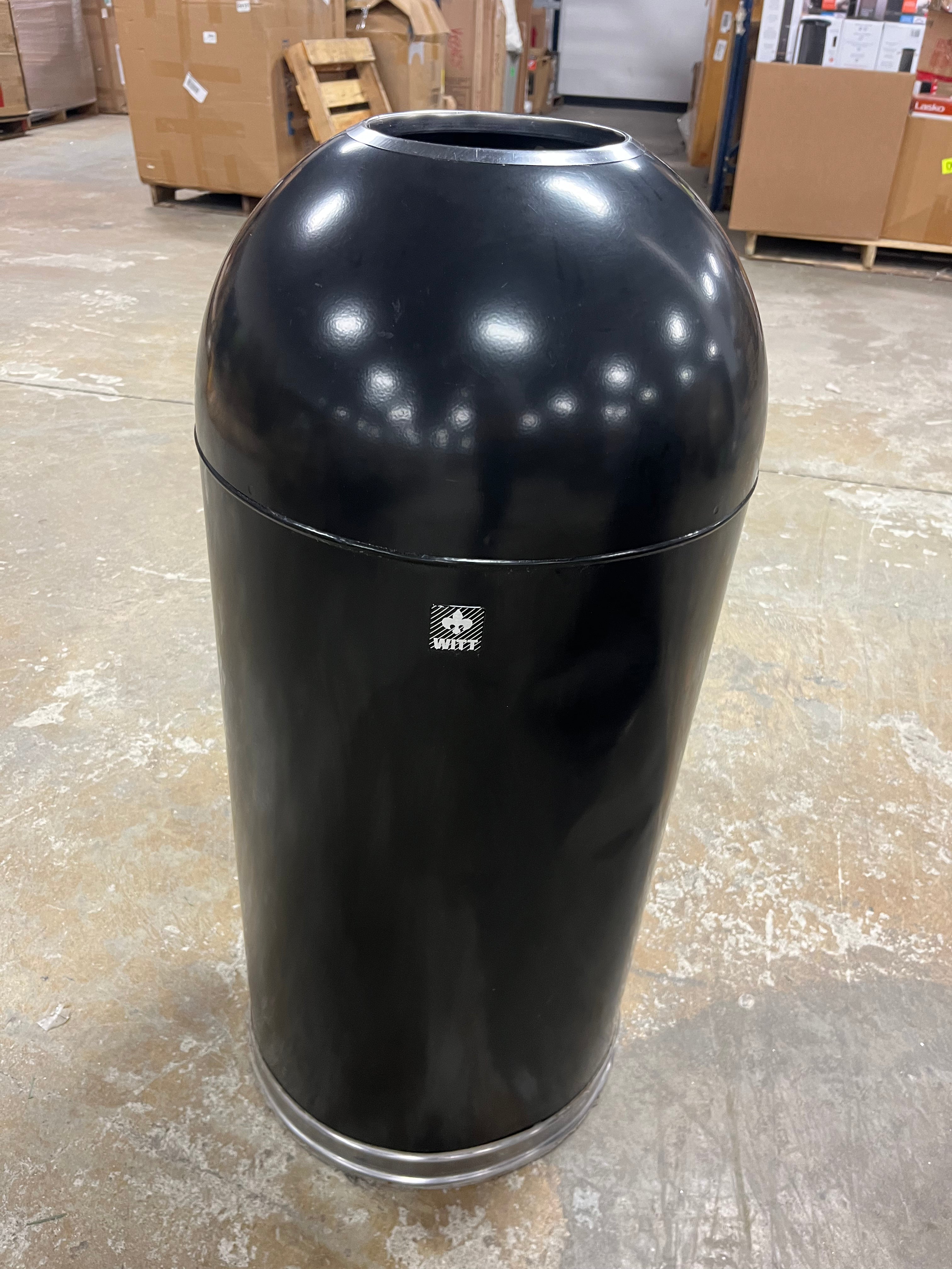 Indoor Decorative Trash Can - Metal, Black