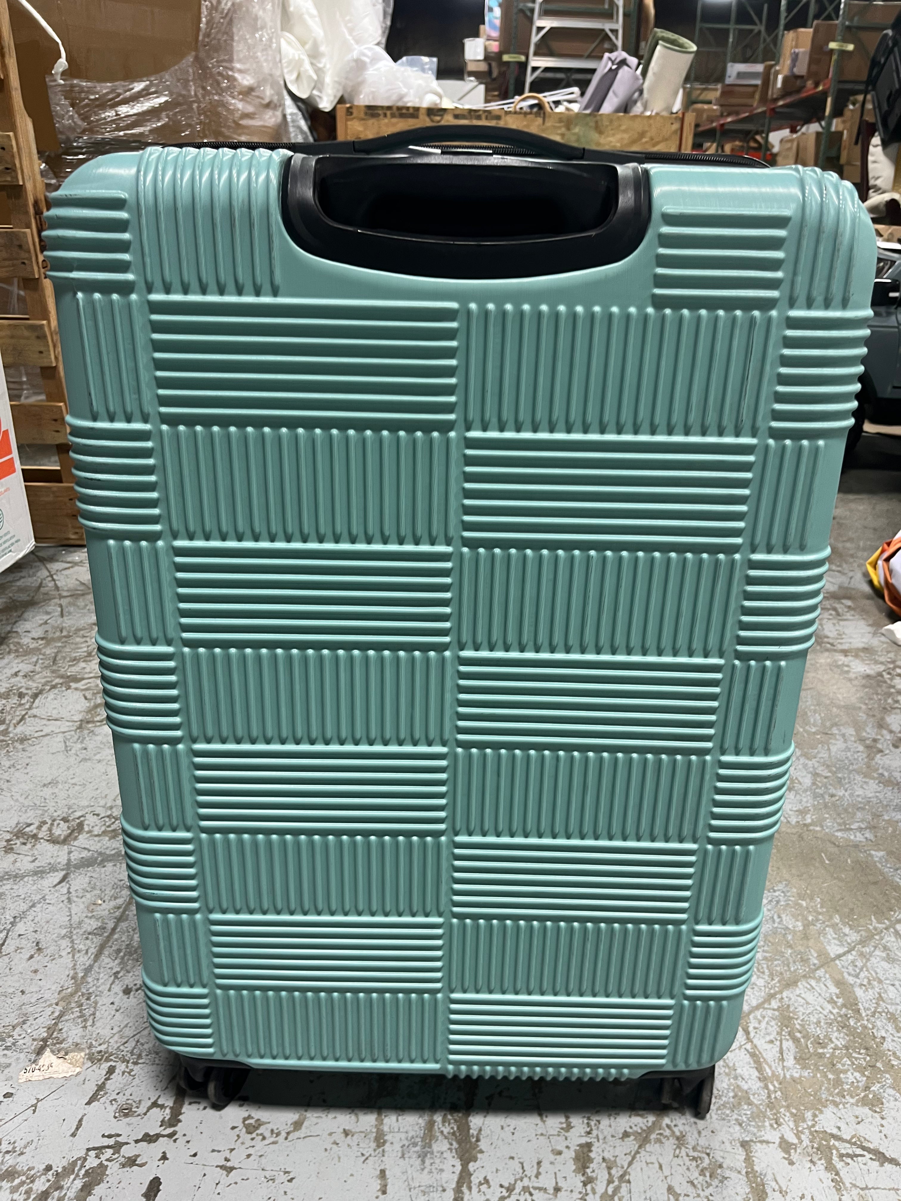 Hardside Large Checked Spinner Suitcase