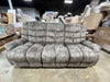 Wide Contemporary and Overstuffed Manual Reclining Sofa with Wide Backrest